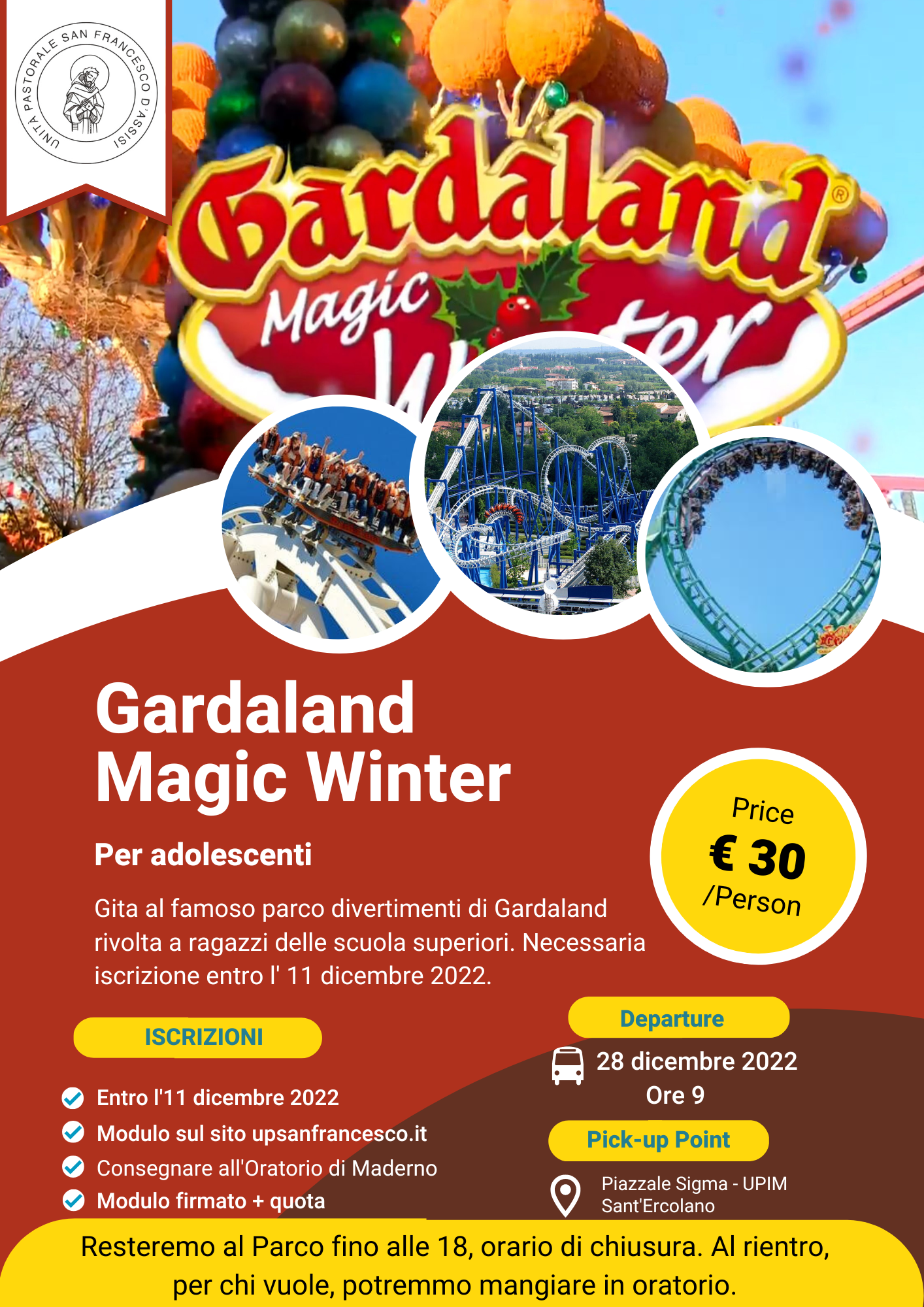 28 dicembre 2022 - Gardaland Magic Winter per adolescenti