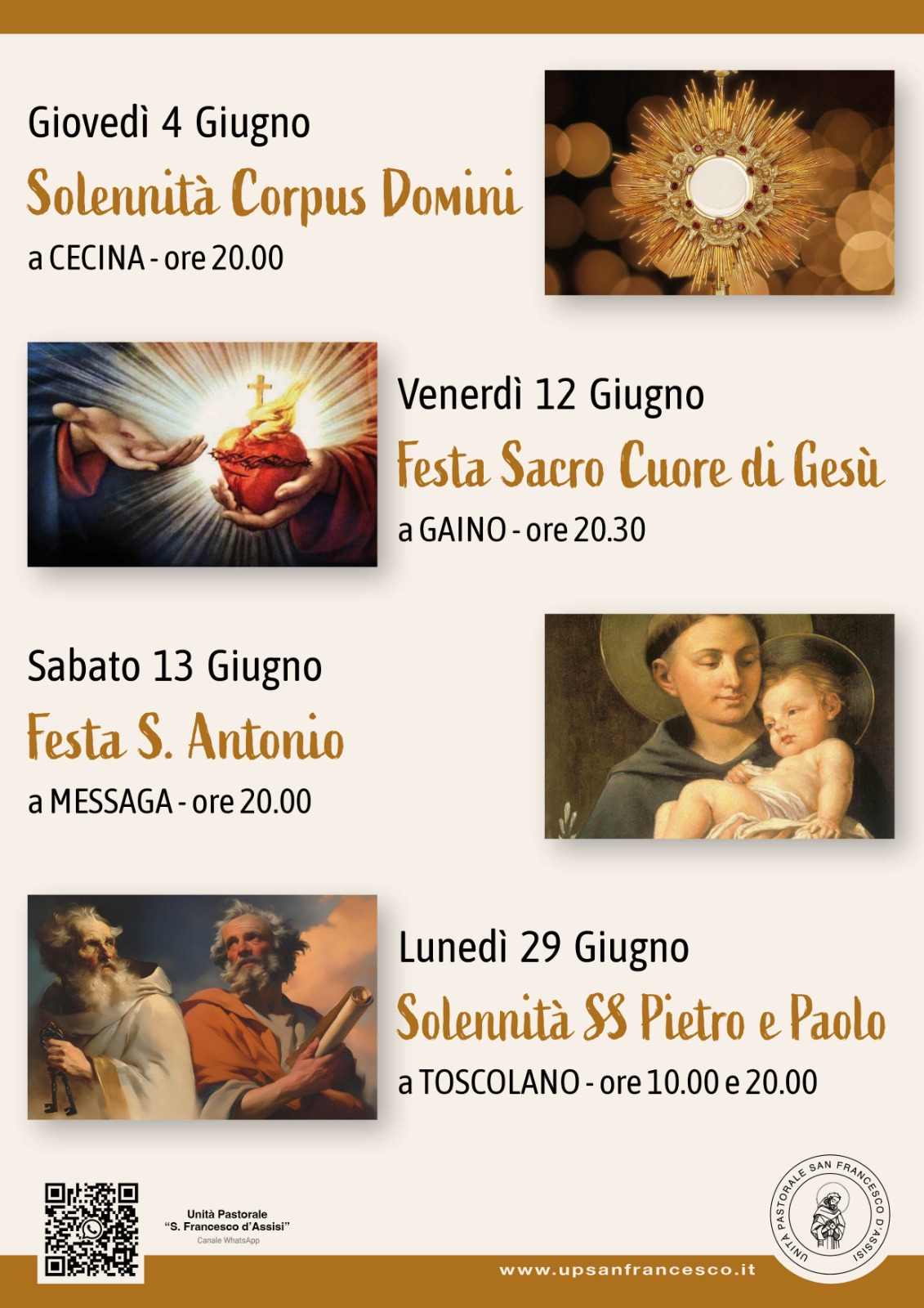 Appuntamenti giugno 2026