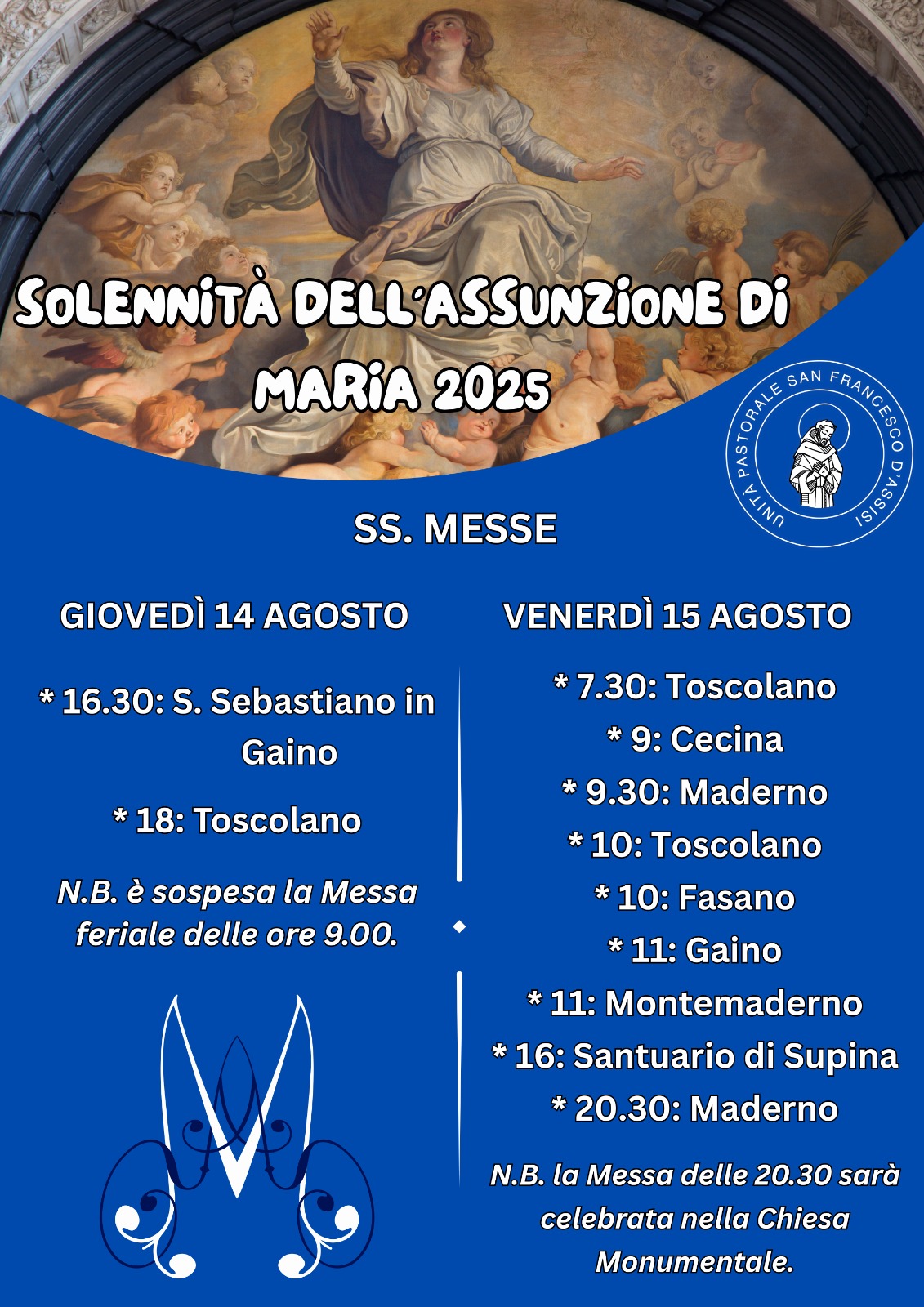Solennità Assunzione di Maria 2025