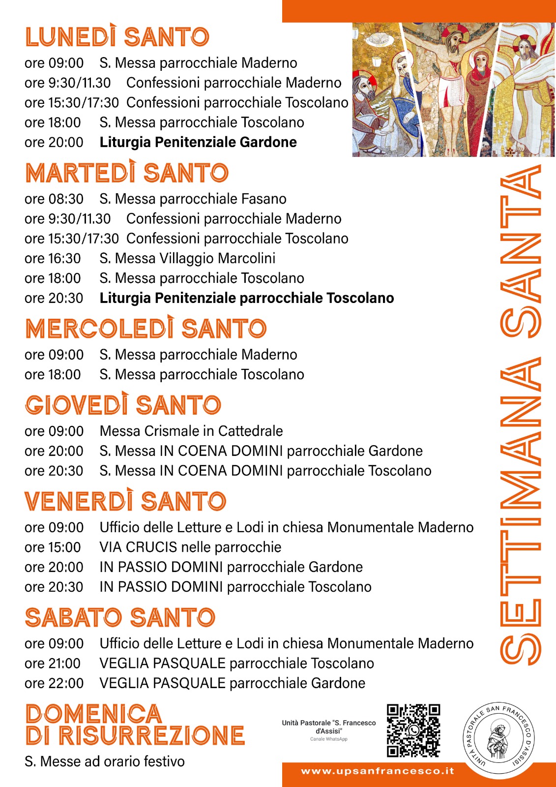 Appuntamenti Liturgici SETTIMANA SANTA
